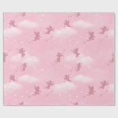 Romantisch pijl- en wolkenpatroon cadeaupapier (Vlak)