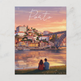 Romantisch Porto Portugal Reizen Briefkaart