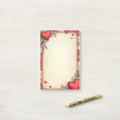 romantisch post-it® notes (Op bureau)