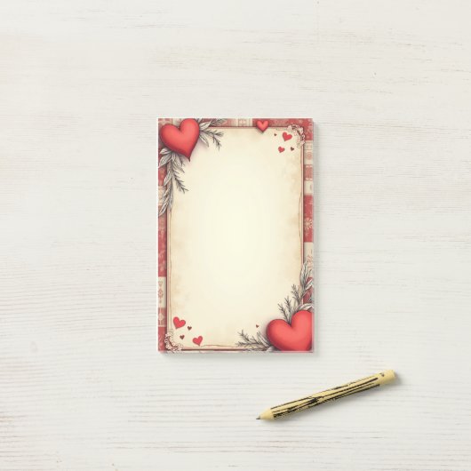 romantisch post-it® notes (Op bureau)