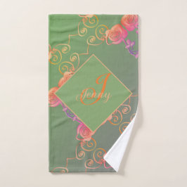 Romantisch pruim Roos Bad Handdoek