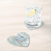 Romantisch Purple Flowers Vrijgezellenfeest Kartonnen Onderzetters (Insitu)