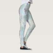 Romantisch  Purple Flowers Vrijgezellenfeest Leggings (Rechts)