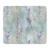 Romantisch Purple Flowers Vrijgezellenfeest Snijplank (Voorkant)