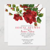 Romantisch Red Roses Vrijgezellenfeest Kaart (Voorkant / Achterkant)