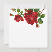 Romantisch Red Roses Vrijgezellenfeest Kaart (Achterkant)