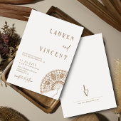 Romantisch Rich Classic  Hand Fan Wedding Kaart