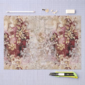 Romantisch Rococo Dusty Roos Antiek Tissuepapier (Craft)