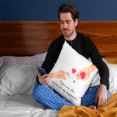 "Romantisch rode draad van het lot handen & harten Kussen