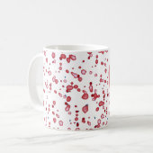 Romantisch Rode Hart met Namen Koffiemok (Voorkant links)