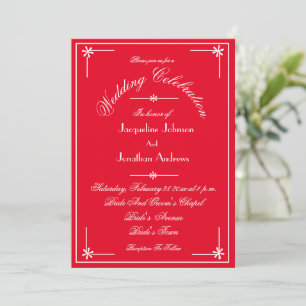 Romantisch Rood Alles In Een RSVP E-mail Website B Kaart