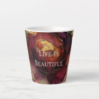 Romantisch rood Bourgondisch Roos Gouden Bloemen
