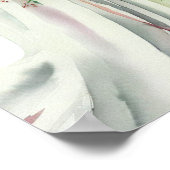 Romantisch Rood, Bruids Cascading Boeket (1) Poster (Hoek)