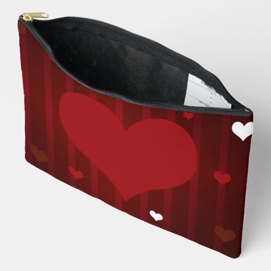 Romantisch Rood en Wit Love Me Heart Valentijn Etui (Open)