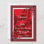 Romantisch rood en wit Save the Date - Valentijn's Kaart (Voorkant)