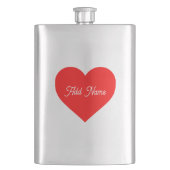Romantisch rood hart gepersonaliseerd flacon (Voorkant)
