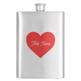 Romantisch rood hart gepersonaliseerd flacon