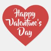 Romantisch rood hart hart sticker (Voorkant)