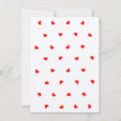 Romantisch rood harten blanco Wenskaart (Voorkant)