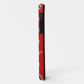 Romantisch rood hartpatroon Case-Mate iPhone case (Achterkant/links)
