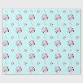 romantisch rood liefdeshart met witte boeg cadeaupapier (Vlak)