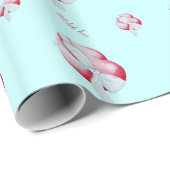 romantisch rood liefdeshart met witte boeg cadeaupapier (Rol Hoek)