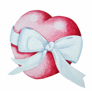 romantisch rood liefdeshart met witte lintboeg fotobeeldje sleutelhanger