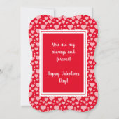 Romantisch Rood Roze Harten XOXO Foto Valentijn Ka Kaart (Achterkant)