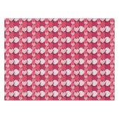 Romantisch Rood & Roze Jigsaw Puzzel Hartpatroon Tafelkleed (Voorkant (Horizontaal))