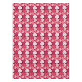 Romantisch Rood & Roze Jigsaw Puzzel Hartpatroon Tafelkleed (Voorkant)