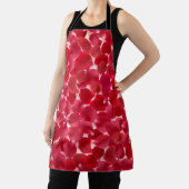 Romantisch rood rozenblaadjes patroon cadeau schor schort (Insitu)