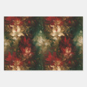 Romantisch Rood Wit Bloemen Vrijgezellenfeest Brui Inpakpapier Vel (Voorkant 2)