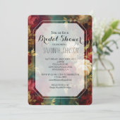 Romantisch Rood Wit Bloemen Vrijgezellenfeest Kaart (Staand voorkant)