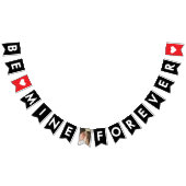 Romantisch Rood Zwart Huwelijk Voorstel Paar Foto Vlaggetjes (Alle)