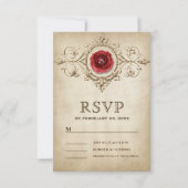  romantisch Roos bloeien bruiloft RSVP Kaartje (Voorkant)