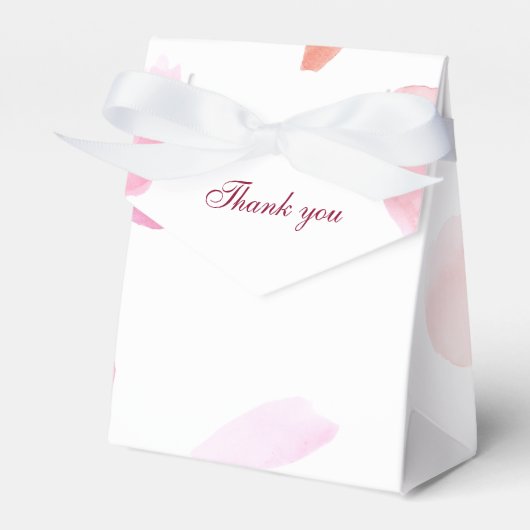 Romantisch Roos bloemblaadjes Bedankdoosjes (Voorkant Zijde)