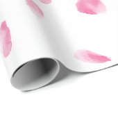 Romantisch Roos bloemblaadjes Cadeaupapier (Rol Hoek)