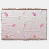 Romantisch Roos bloemblaadjes Deken (Voorkant)