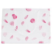 Romantisch Roos bloemblaadjes Groot Cadeauzakje (Voorkant)