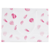 Romantisch Roos bloemblaadjes Groot Cadeauzakje (Achterkant)