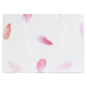 Romantisch Roos bloemblaadjes Large Cadeautasje (Voorkant)