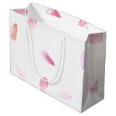 Romantisch Roos bloemblaadjes Large Cadeautasje (Achterkant Gekanteld)