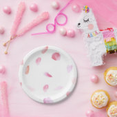 Romantisch Roos bloemblaadjes Papieren Bordje (Feest)