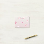 Romantisch Roos bloemblaadjes Post-it® Notes (Op bureau)