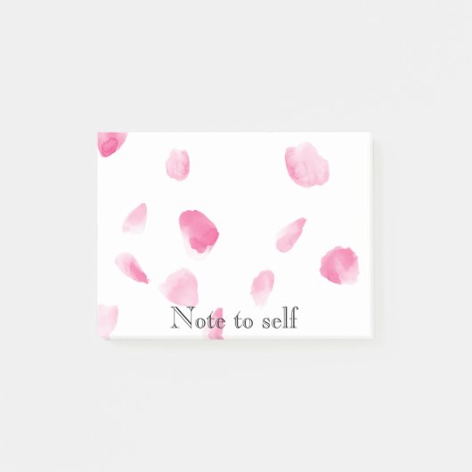 Romantisch Roos bloemblaadjes Post-it® Notes (Voorkant)