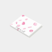 Romantisch Roos bloemblaadjes Post-it® Notes (Schuin)