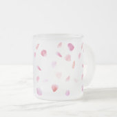 Romantisch Roos bloemblaadjes Reisbeker (Voorkant rechts)