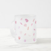 Romantisch Roos bloemblaadjes Reisbeker (Voorkant links)