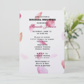 Romantisch Roos bloemblaadjes Vrijgezellenfeest Kaart (Staand voorkant)