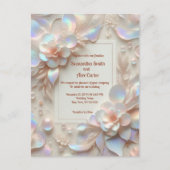 Romantisch Roos Bloemen bruiloft Briefkaart (Voorkant)